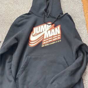 Jump Black Graphic Hoodie